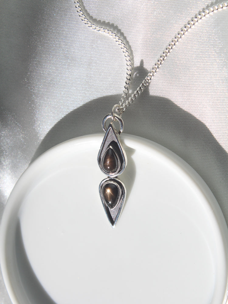 Double Star Sapphire Necklace